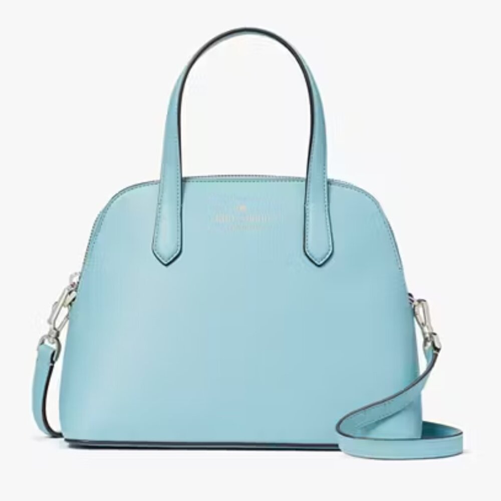 NWT ⭐ KATE SPADE #K8701  Schuyler Medium Dome Satchel SMOKY BLUE ✨ NWT